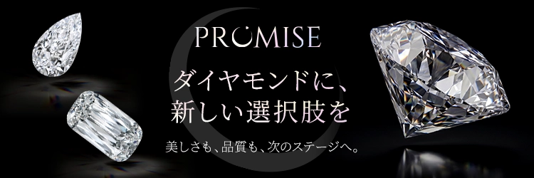 PROMISE ダイヤモンドに、新しい選択肢を 美しさも、品質も、次のステージへ。